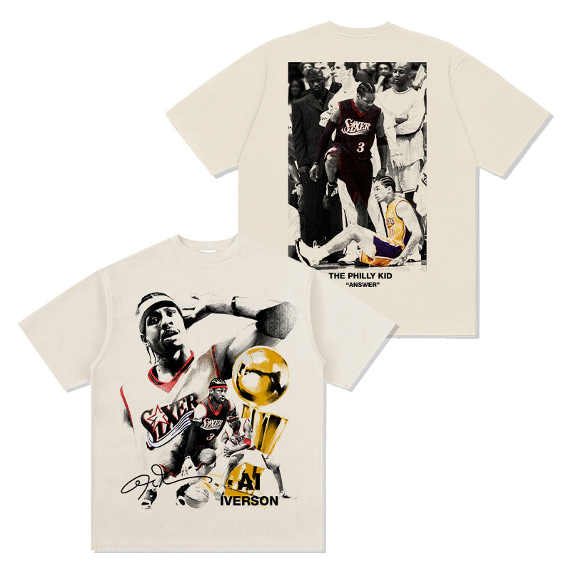 ALLEN IVERSON VINTAGE TEE · TRIPLE DOUBLE