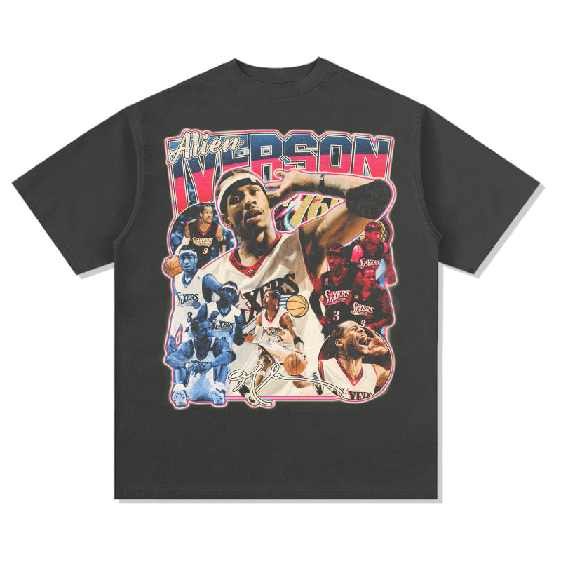 ALLEN IVERSON VINTAGE TEE · NOTHING BUT NET
