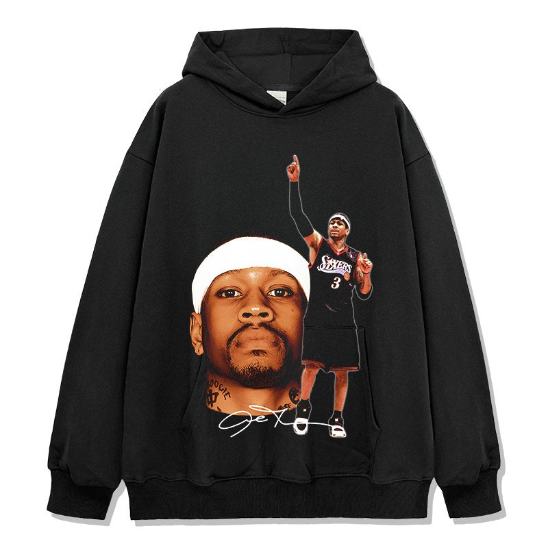 ALLEN IVERSON VINTAGE HOODIE · HALL OF FAME