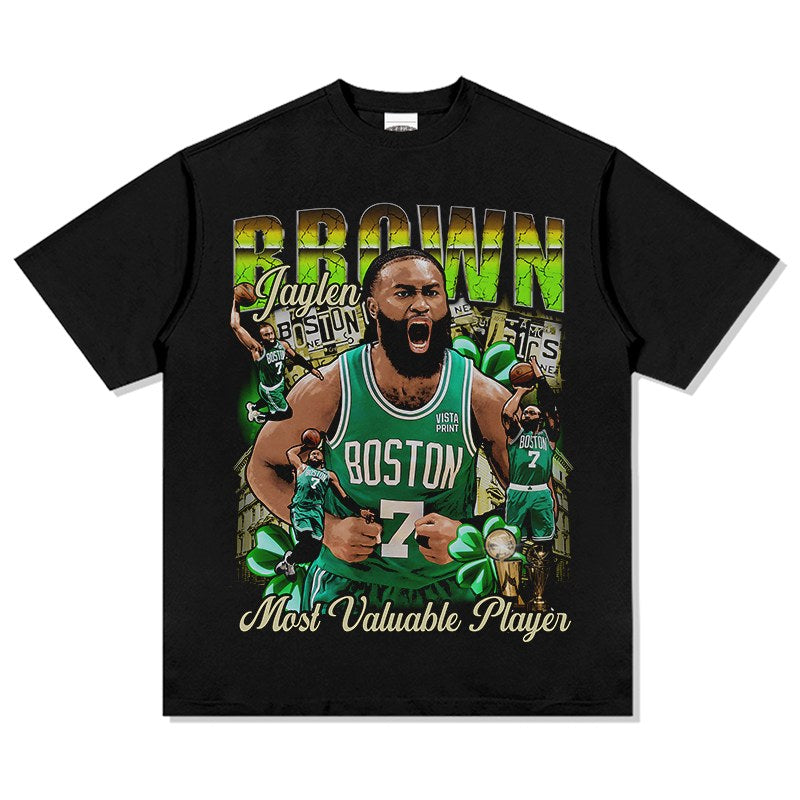 JAYLEN BROWN VINTAGE TEE · LEGEND