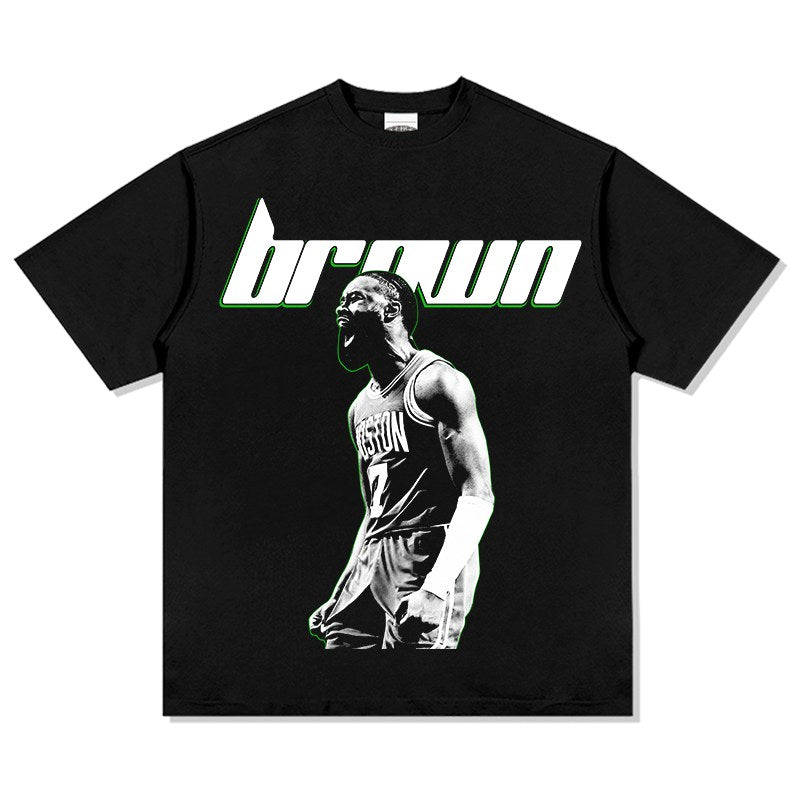 JAYLEN BROWN VINTAGE TEE · ICON