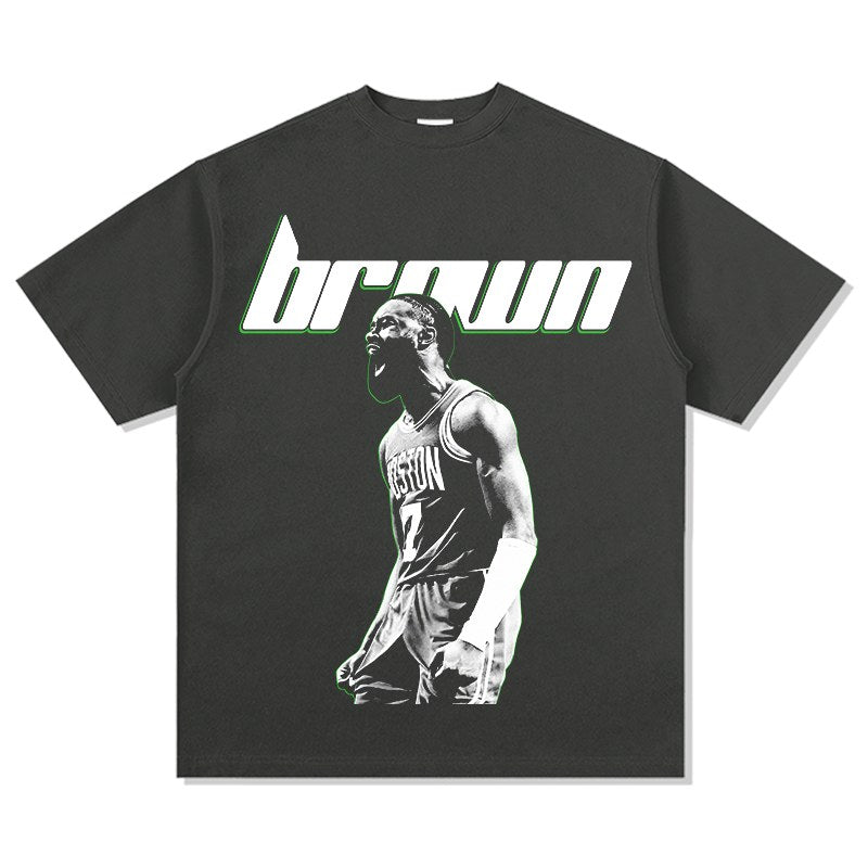 JAYLEN BROWN VINTAGE TEE · ICON