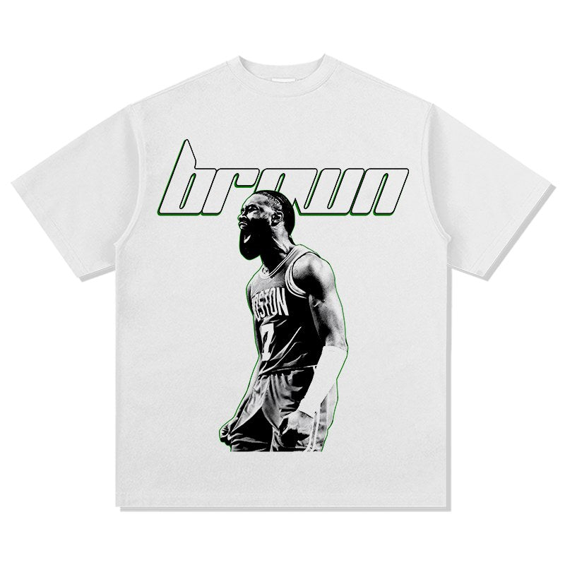 JAYLEN BROWN VINTAGE TEE · ICON