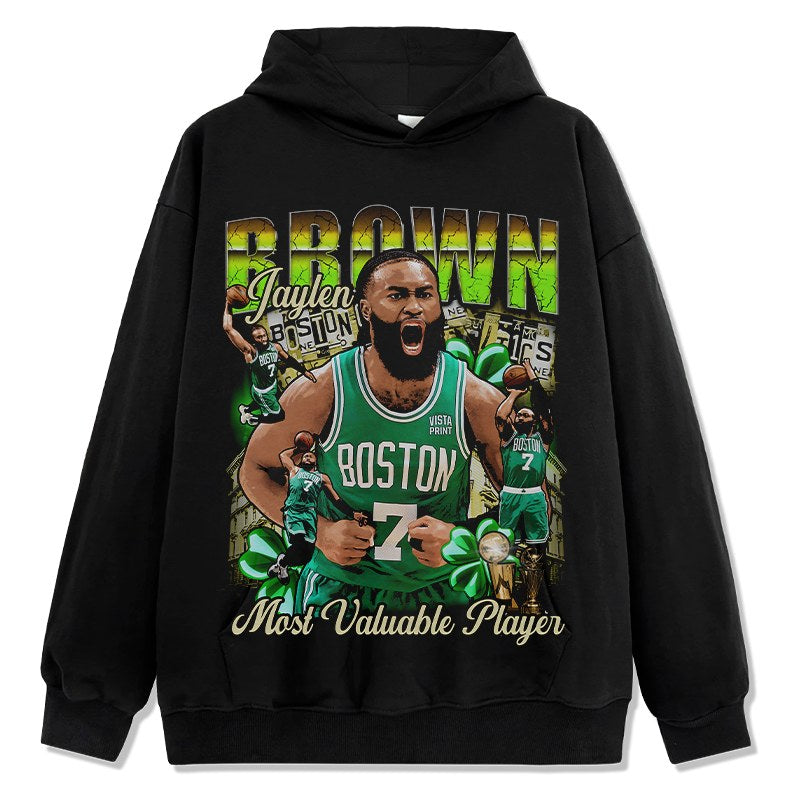 JAYLEN BROWN VINTAGE HOODIE · LEGEND