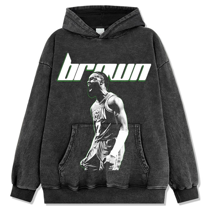 JAYLEN BROWN VINTAGE HOODIE · ICON