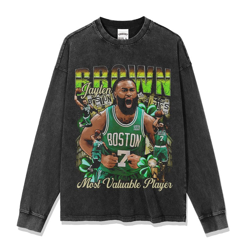 JAYLEN BROWN LONG SLEEVE · LEGEND