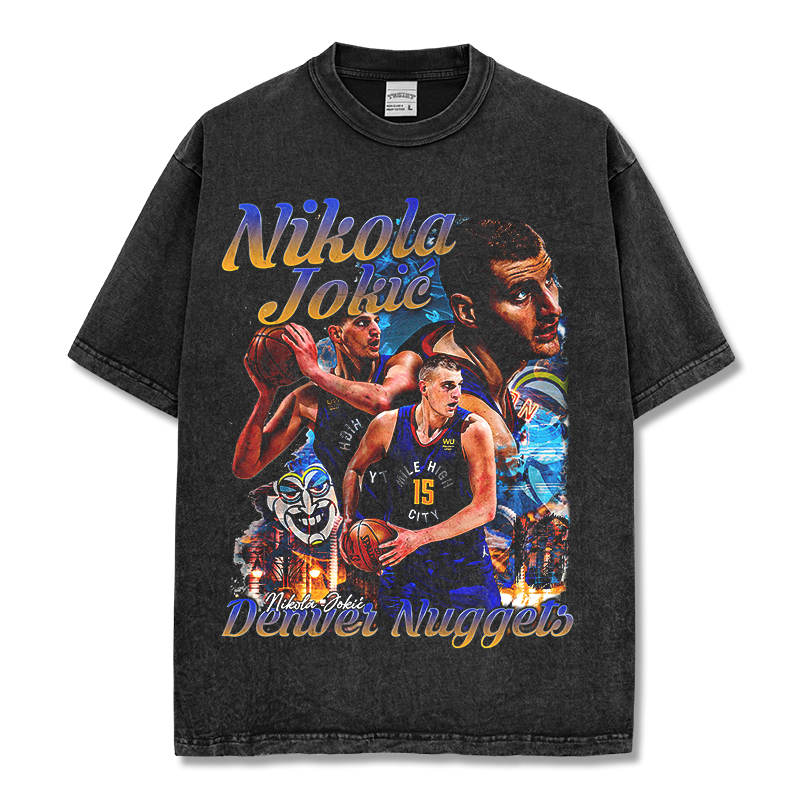 NIKOLA JOKIC VINTAGE TEE · FADEAWAY