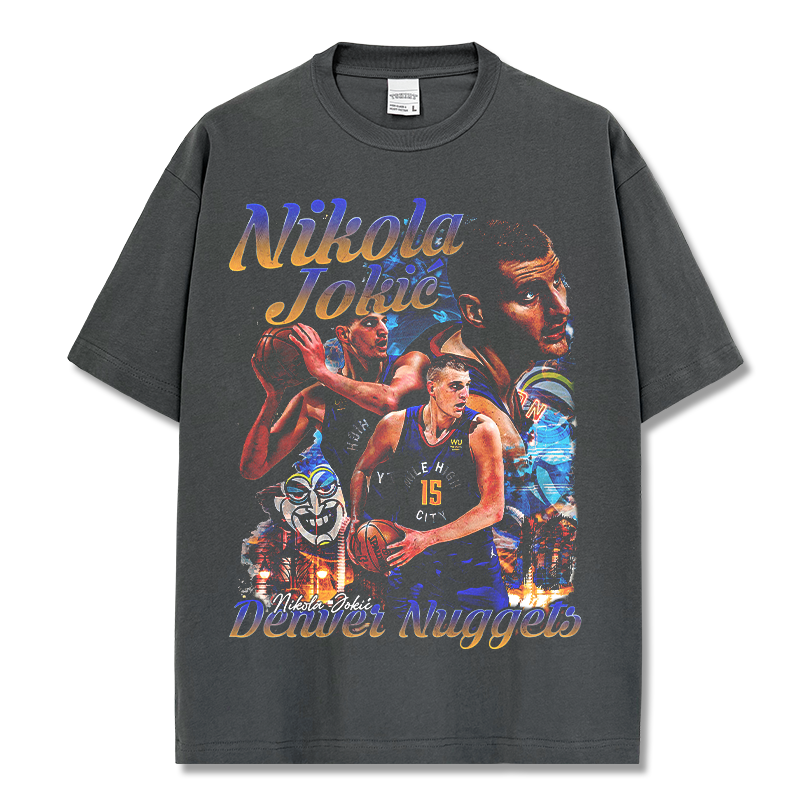 NIKOLA JOKIC VINTAGE TEE · FADEAWAY