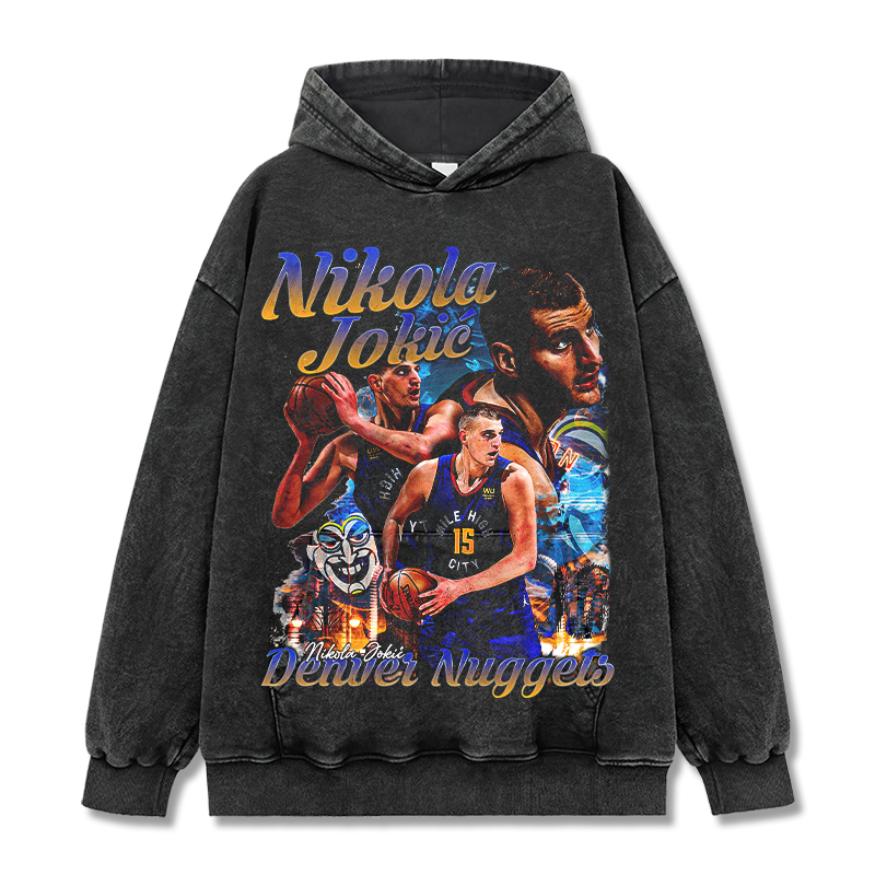 NIKOLA JOKIC VINTAGE HOODIE · FADEAWAY