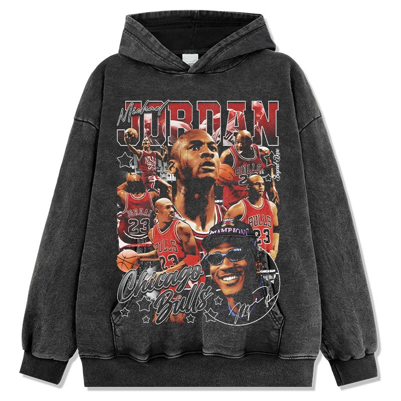 MICHAEL JORDAN VINTAGE HOODIE · BANNER NIGHT