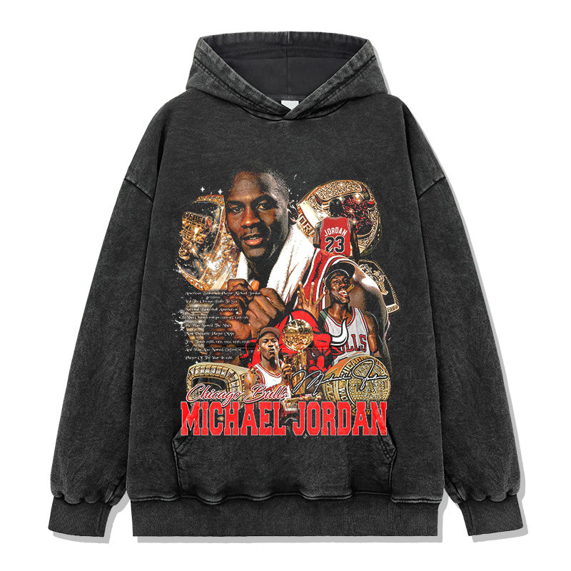 MICHAEL JORDAN VINTAGE HOODIE · DRAFT NIGHT