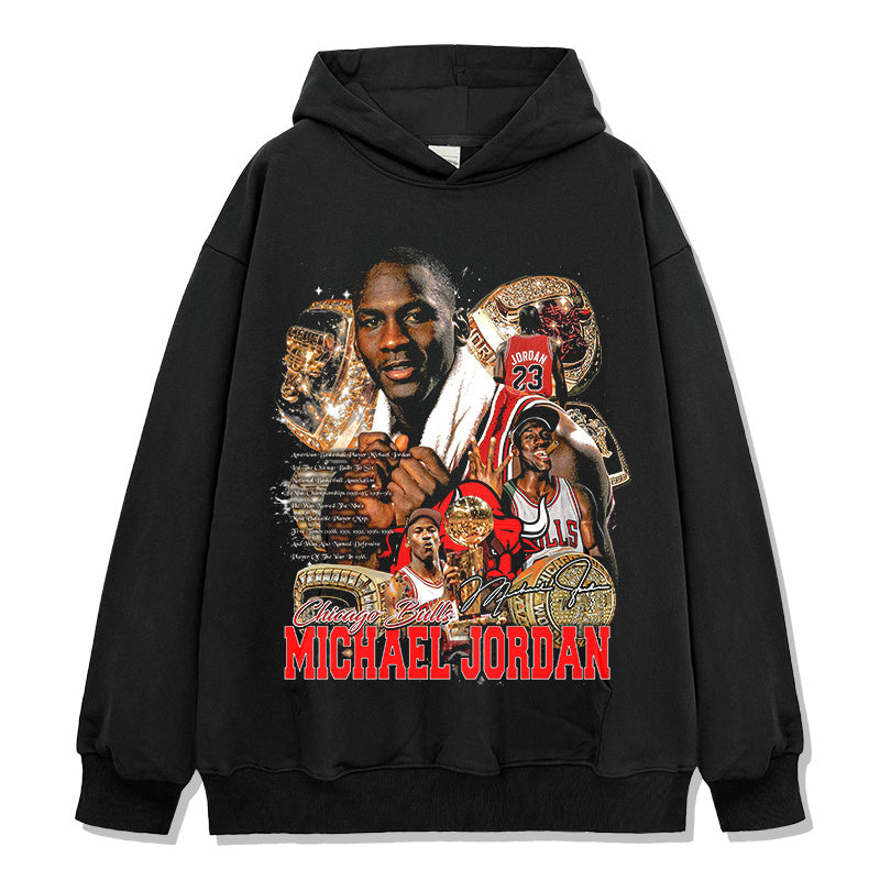 MICHAEL JORDAN VINTAGE HOODIE · DRAFT NIGHT