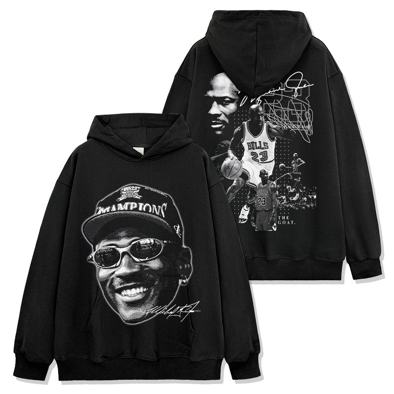 MICHAEL JORDAN VINTAGE HOODIE · HARDWOOD