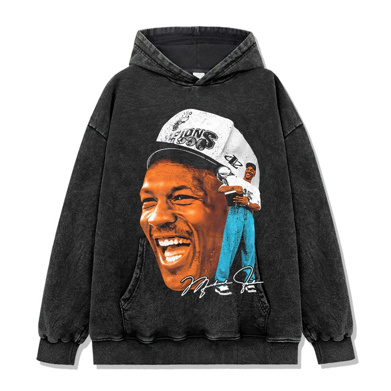 MICHAEL JORDAN VINTAGE HOODIE · TRIPLE DOUBLE
