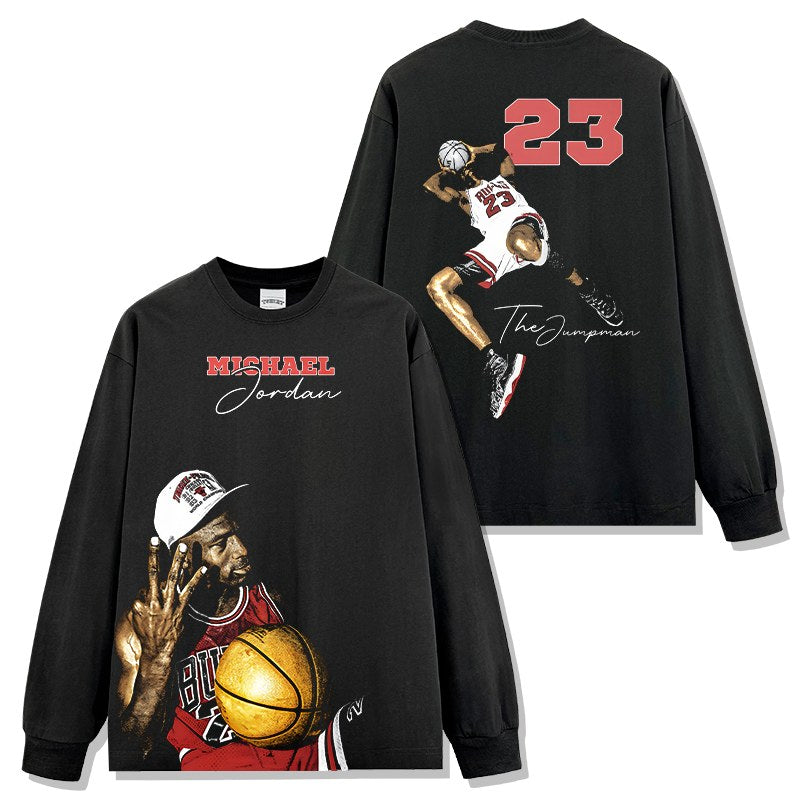 MICHAEL JORDAN LONG SLEEVE · CORNER THREE