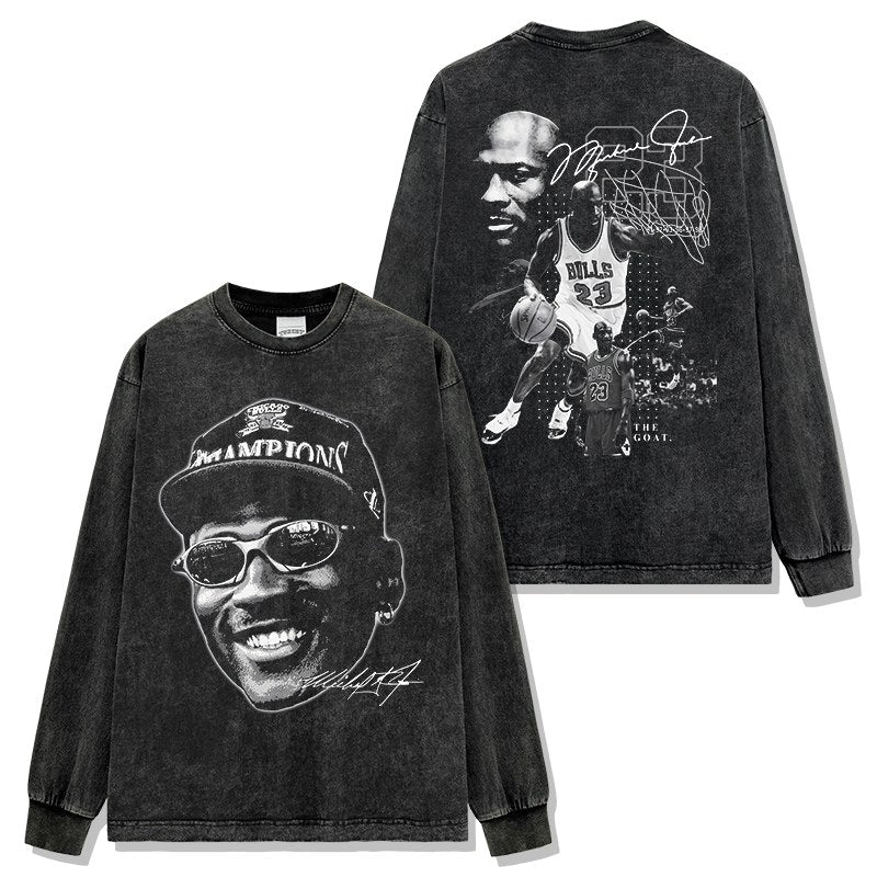 MICHAEL JORDAN LONG SLEEVE · HARDWOOD