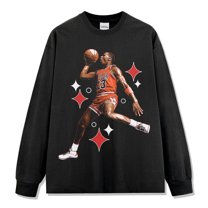 MICHAEL JORDAN LONG SLEEVE · FADEAWAY