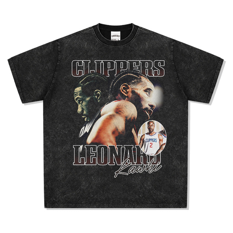 KAWHI LEONARD VINTAGE TEE · HALL OF FAME