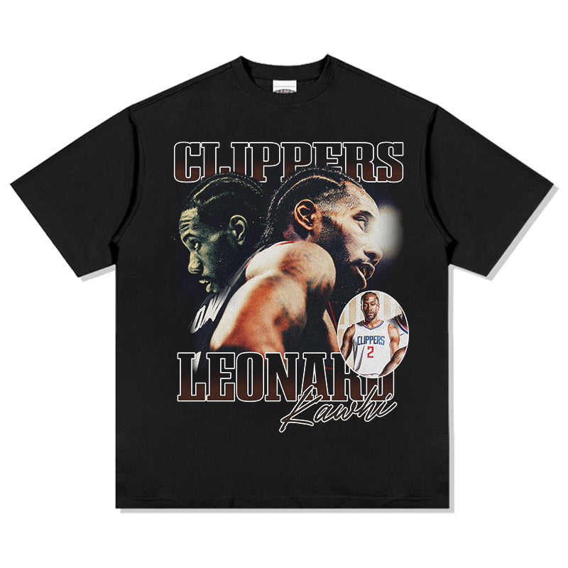 KAWHI LEONARD VINTAGE TEE · HALL OF FAME