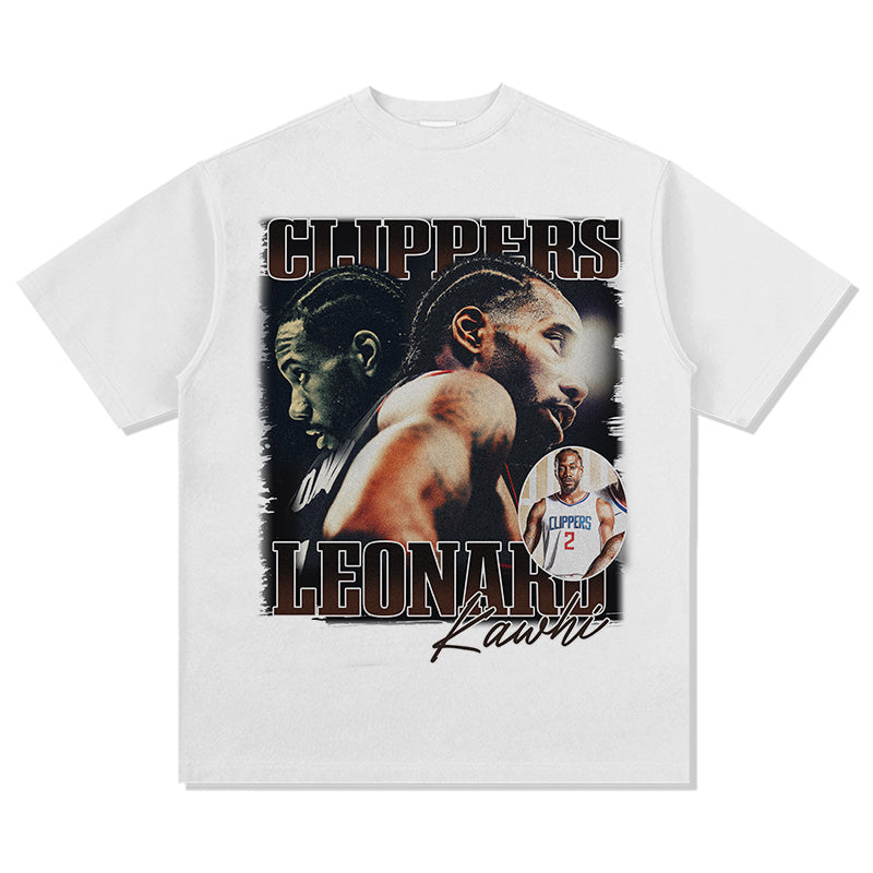 KAWHI LEONARD VINTAGE TEE · HALL OF FAME