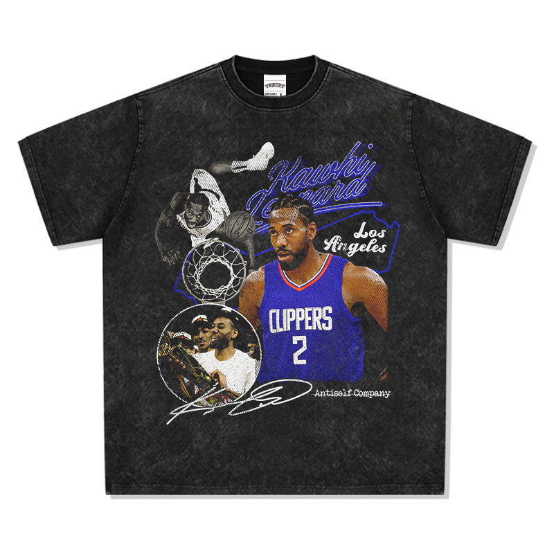 KAWHI LEONARD VINTAGE TEE · CROSSOVER