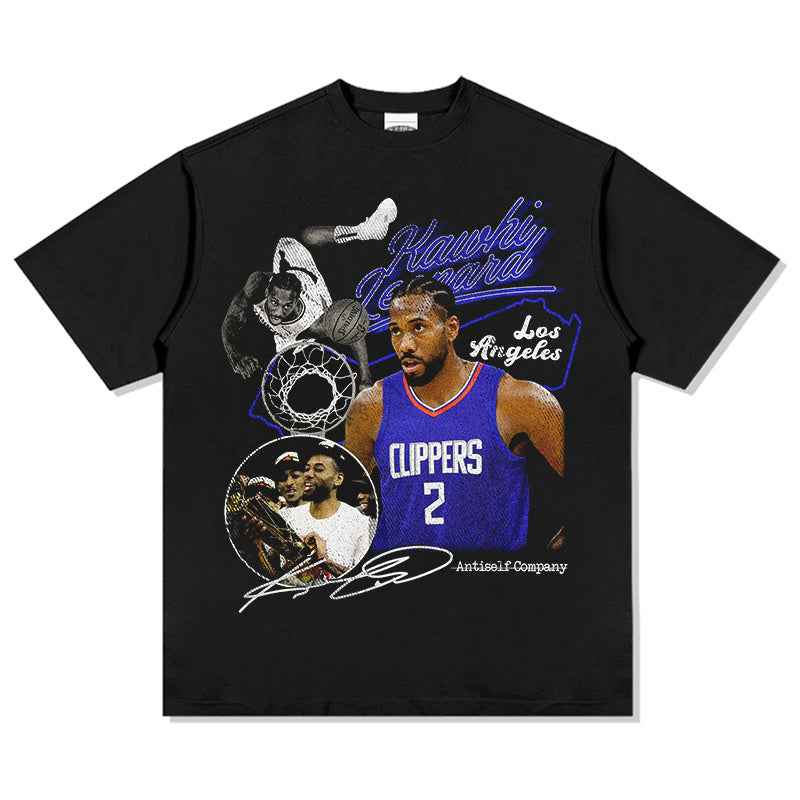 KAWHI LEONARD VINTAGE TEE · CROSSOVER