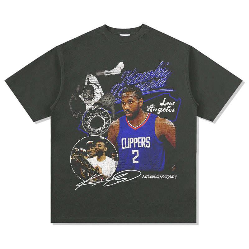 KAWHI LEONARD VINTAGE TEE · CROSSOVER