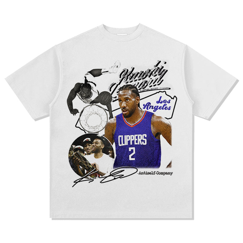 KAWHI LEONARD VINTAGE TEE · CROSSOVER