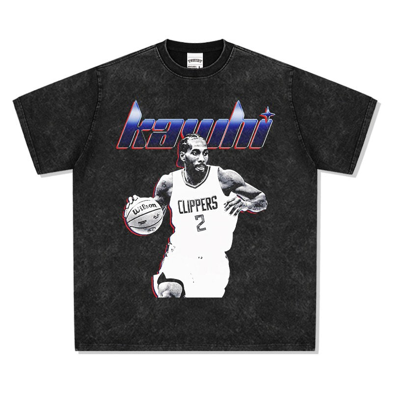 KAWHI LEONARD VINTAGE TEE · ICON