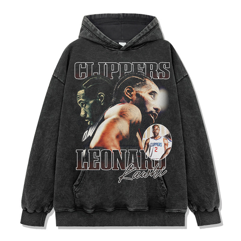 KAWHI LEONARD VINTAGE HOODIE · HALL OF FAME
