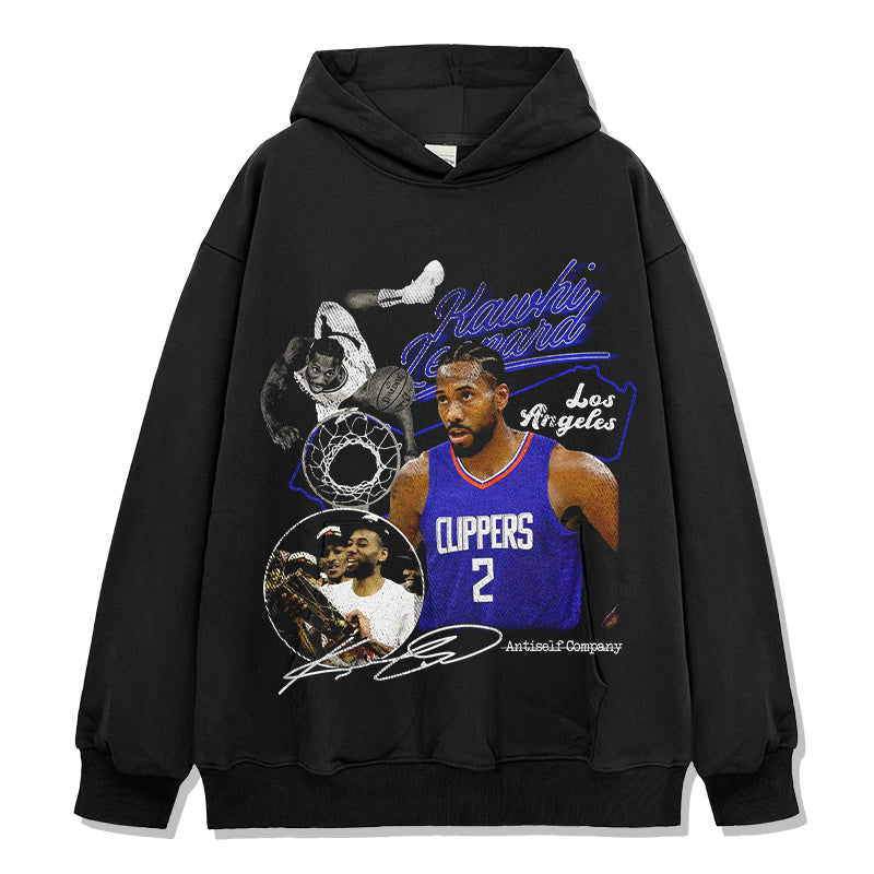 KAWHI LEONARD VINTAGE HOODIE · CROSSOVER