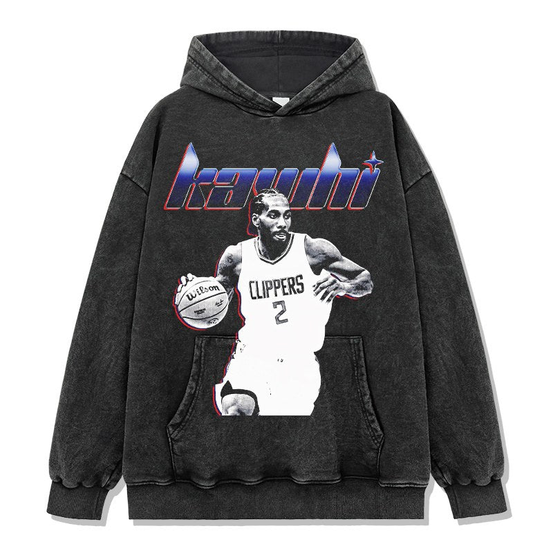 KAWHI LEONARD VINTAGE HOODIE · ICON