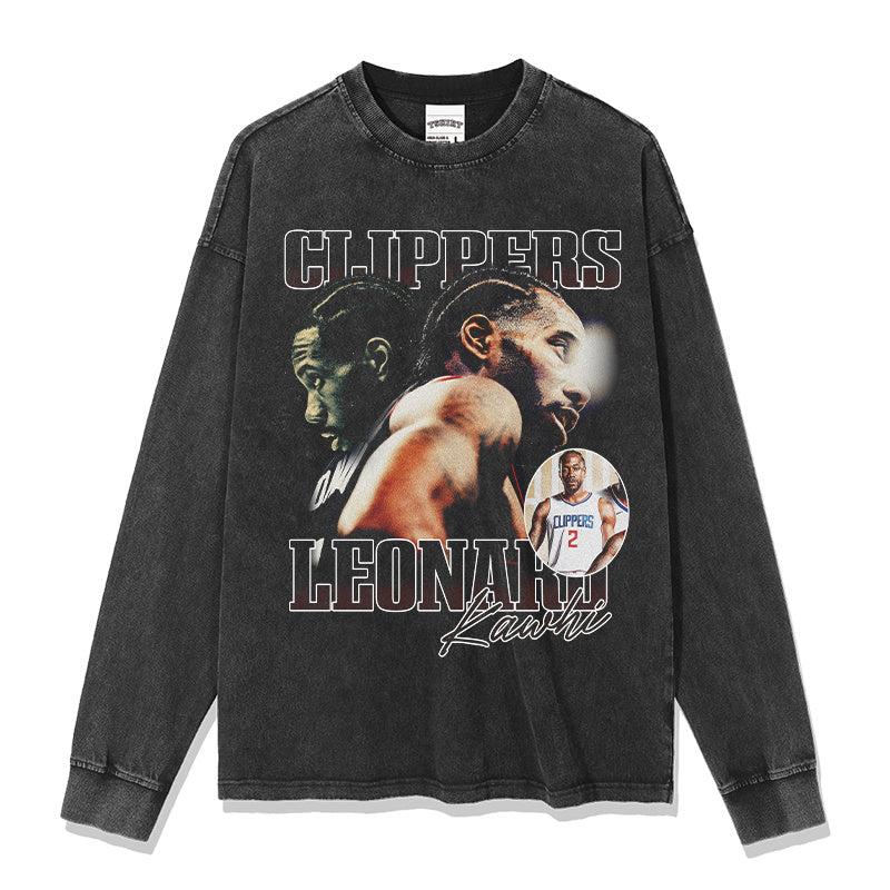 KAWHI LEONARD LONG SLEEVE · HALL OF FAME