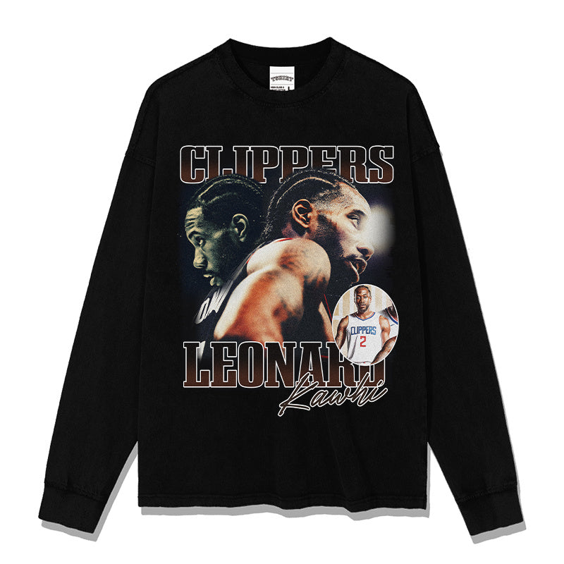 KAWHI LEONARD LONG SLEEVE · HALL OF FAME
