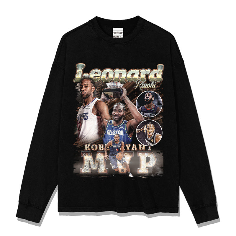 KAWHI LEONARD LONG SLEEVE · SHOWTIME