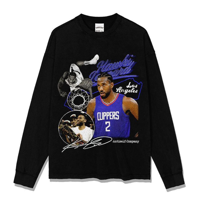 KAWHI LEONARD LONG SLEEVE · CROSSOVER