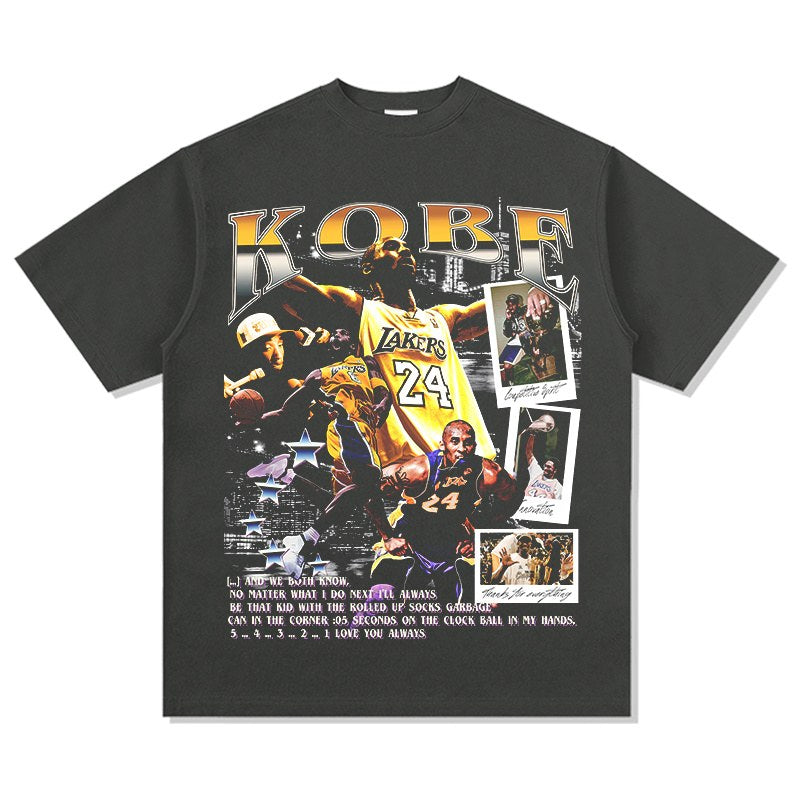 KOBE BRYANT VINTAGE TEE · LAST SHOT