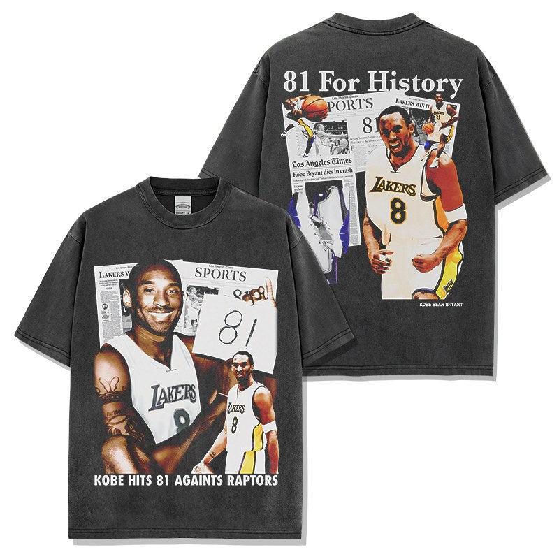 KOBE BRYANT VINTAGE TEE · SIXTH MAN
