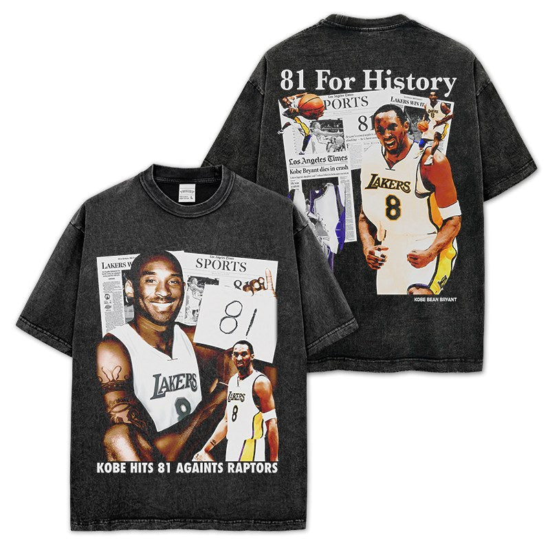 KOBE BRYANT VINTAGE TEE · SIXTH MAN