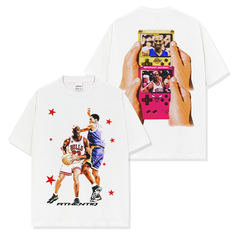 KOBE BRYANT & MICHAEL JORDAN VINTAGE TEE · NET CUTTER