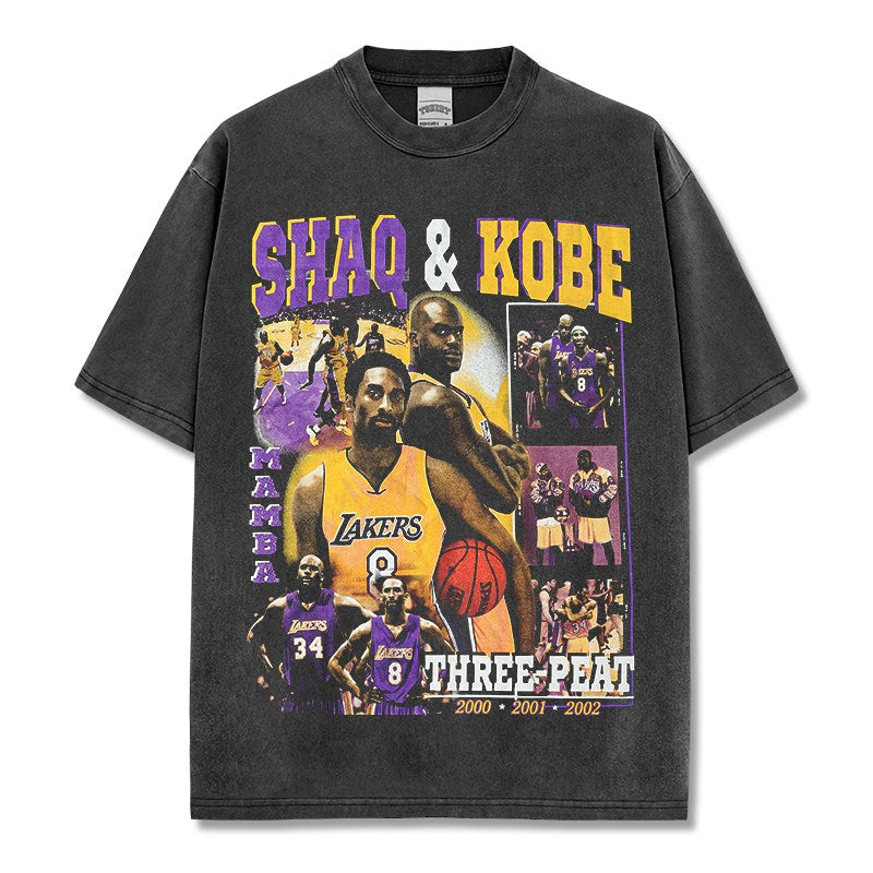 KOBE BRYANT & LEBRON JAMES VINTAGE TEE · POSTER