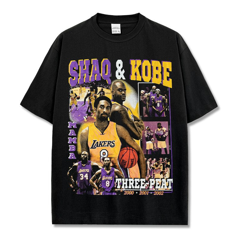 KOBE BRYANT & LEBRON JAMES VINTAGE TEE · POSTER