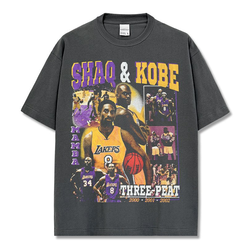KOBE BRYANT & LEBRON JAMES VINTAGE TEE · POSTER