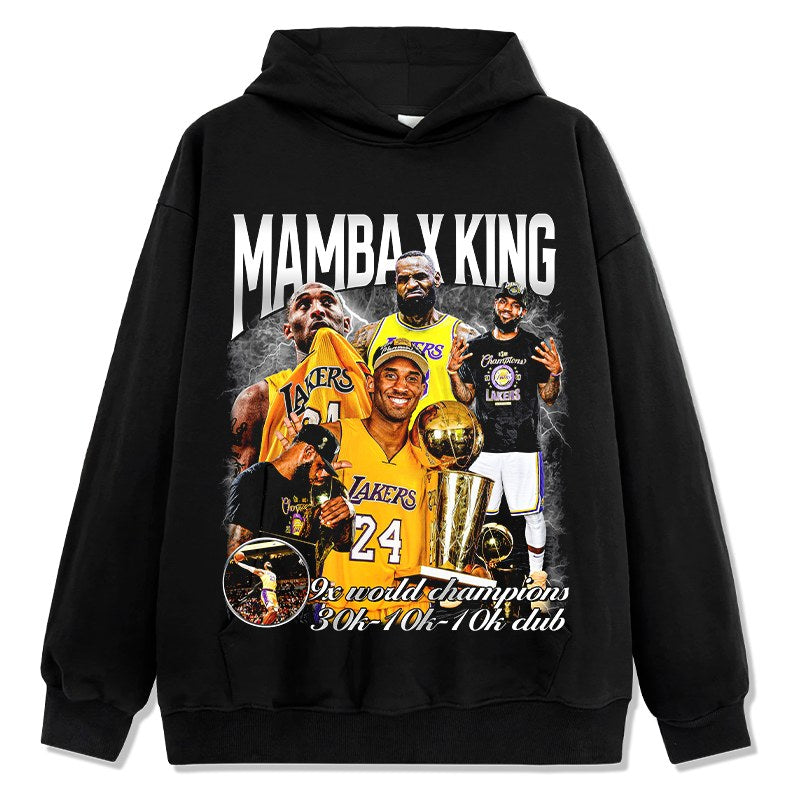 KOBE BRYANT & LEBRON JAMES VINTAGE HOODIE · WESTERN