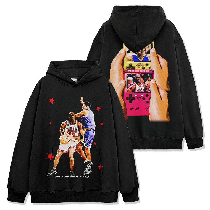 KOBE BRYANT & MICHAEL JORDAN VINTAGE HOODIE · NET CUTTER