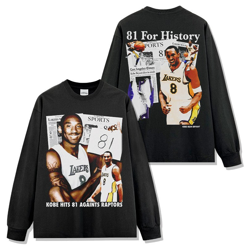 KOBE BRYANT LONG SLEEVE · SIXTH MAN