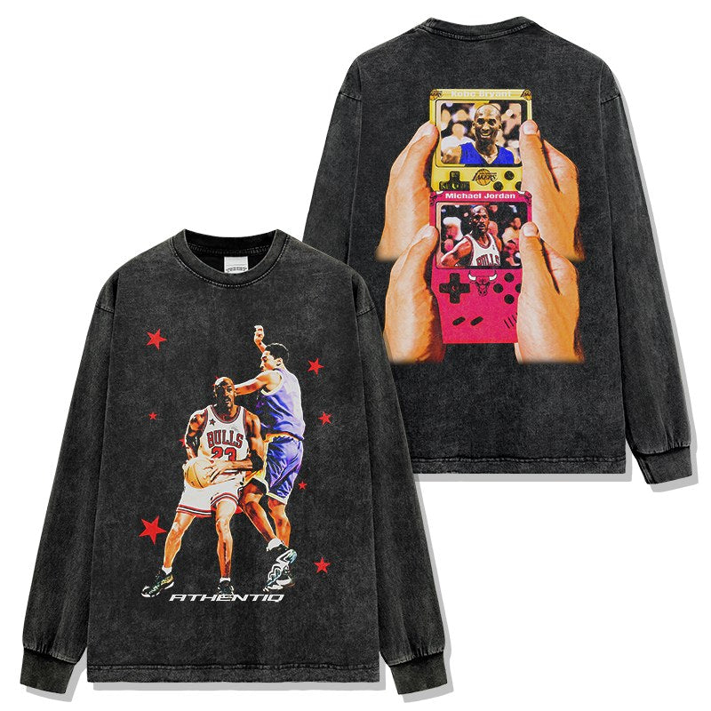 KOBE BRYANT & MICHAEL JORDAN LONG SLEEVE · NET CUTTER