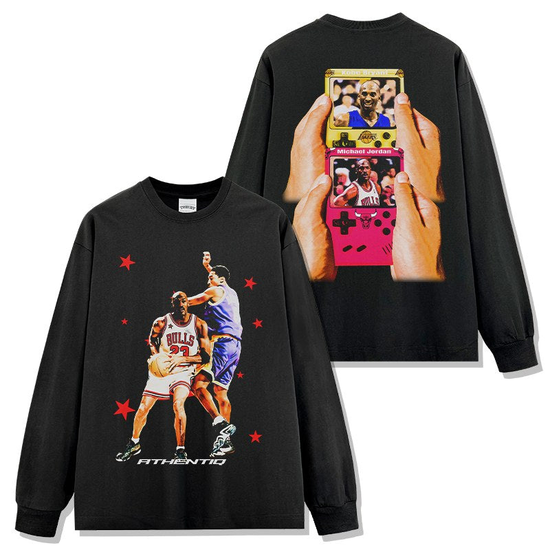 KOBE BRYANT & MICHAEL JORDAN LONG SLEEVE · NET CUTTER