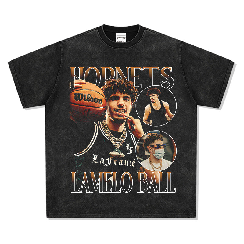 LAMELO BALL VINTAGE TEE · TRIPLE DOUBLE
