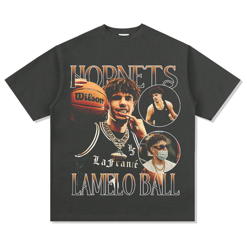 LAMELO BALL VINTAGE TEE · TRIPLE DOUBLE